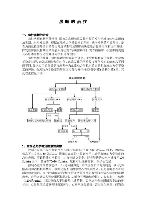 房颤治疗指南 3