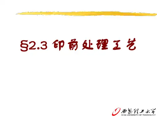 印前处理工艺