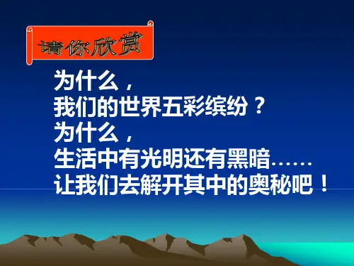 新版四级科学下册精品课件   11.《认识光》  青岛版   (共21张)