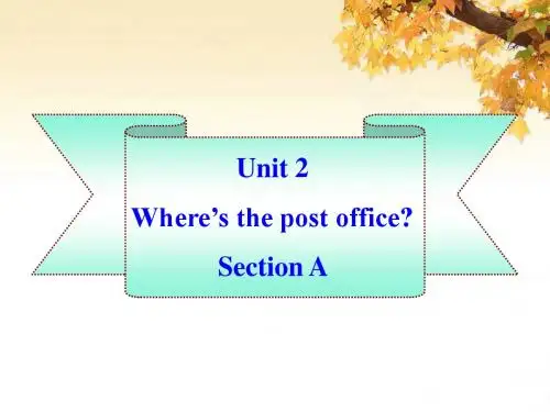 人教版七年级英语下册Unit2__SectionA