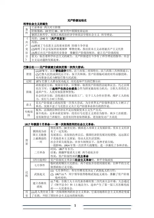 无产阶级专运动史