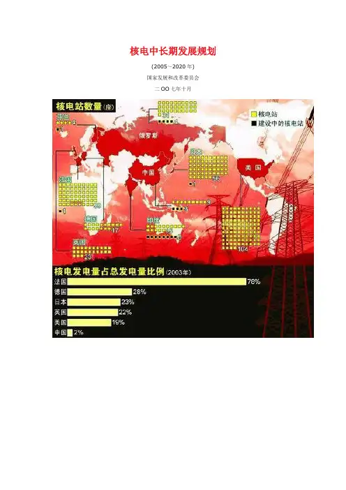核电中长期发展规划