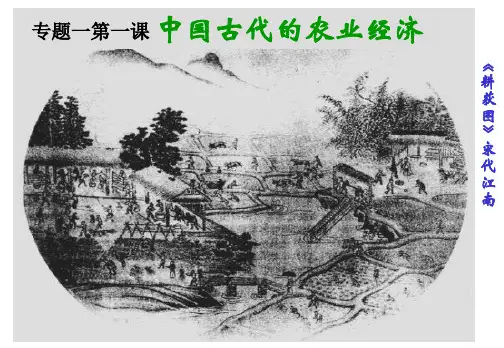 中国古代的农业经济