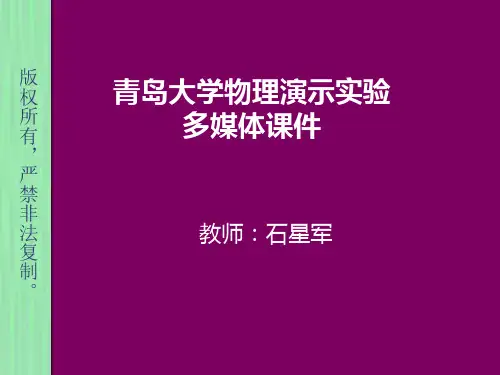 青岛大学物理演示实验多媒体课件