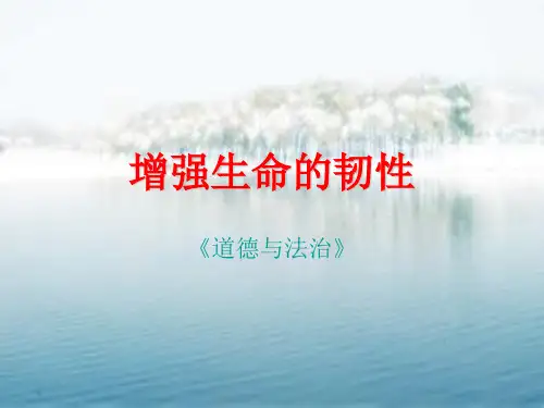 人教版《道德与法治》七年级上册-9.2 增强生命的韧性 课件 (共27张PPT)