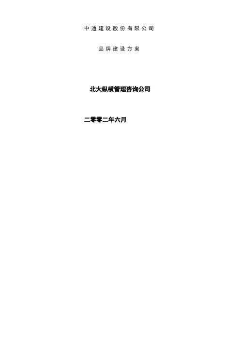 品牌建设方案 2