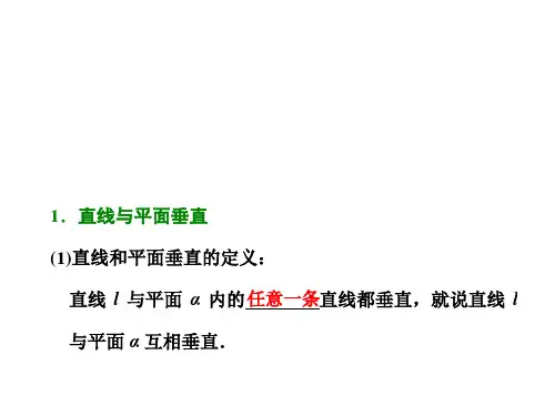 直线、平面垂直的判定及其性质 课件