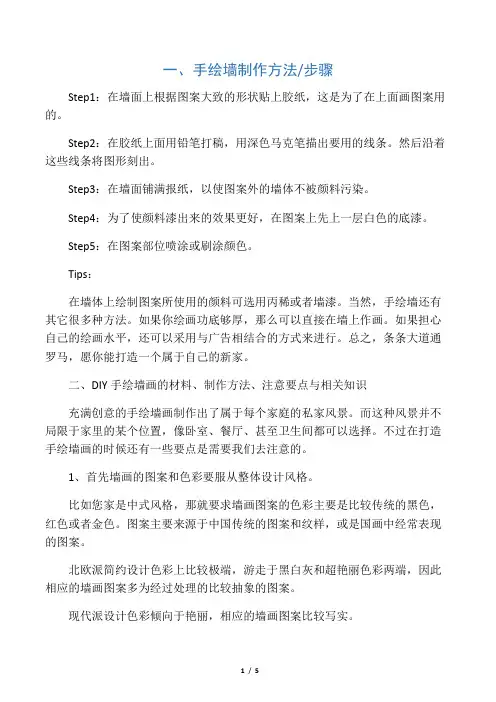墙绘制作方法及步骤-家居小窍门