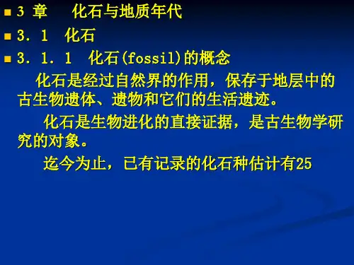 3章化石与地质年代PPT课件