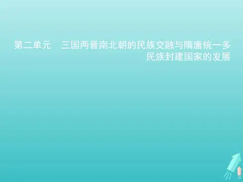 高考历史一轮复习第二单元三国两晋南北朝的民族交融与隋唐统一多民族封建国家的发展_史料研习课件ppt