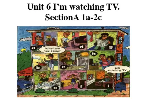 英语人教新目标七年级下册Unit 6 I'm watching TV