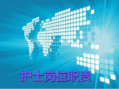 各级各类护士岗位职责PPT课件