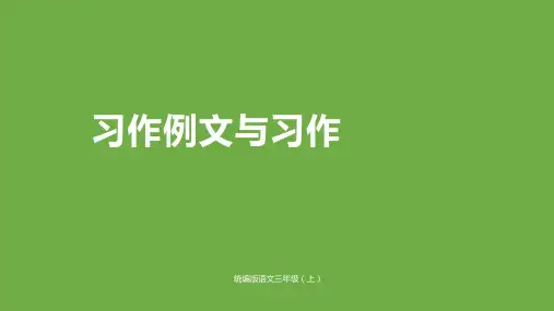 三年级上册语文课件-习作例文与习作5人教部编版共21张PPT
