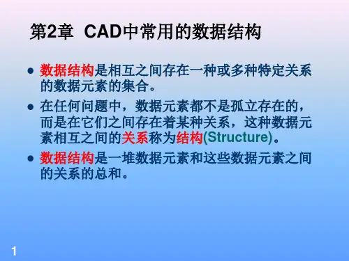 CAD中常用的数据结构