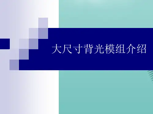 大尺寸背光模组介绍(精选优秀)PPT