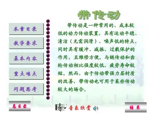 机械设计基础之带传动