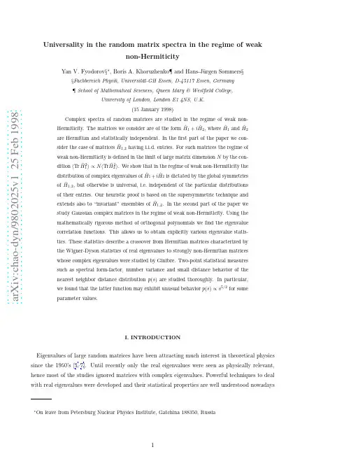 Universality in the random matrix spectra in the regime of weak non-Hermiticity