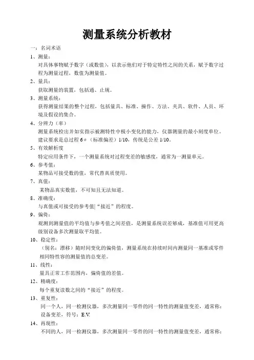 MSA培训教材