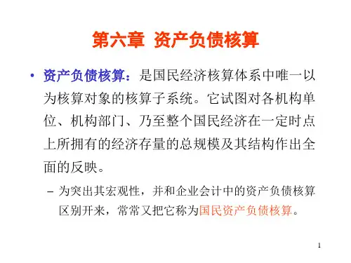 资产负债核算