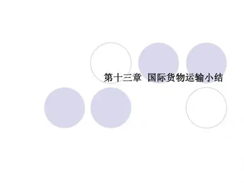国际贸易理论与实务课时7