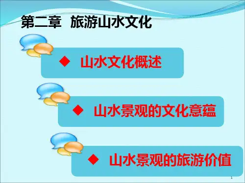 《中国旅游文化》第二章 山水文化PPT课件