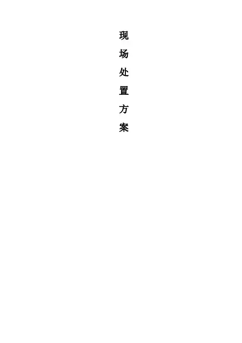 企业应急预案现场处置方案