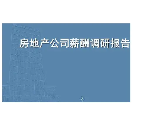 《房地产公司薪酬调研报告(PPT-10页)》