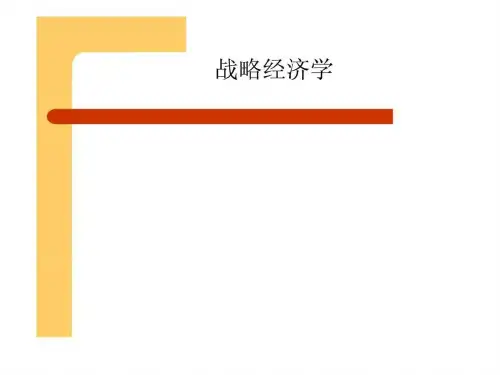 战略经济学(一)