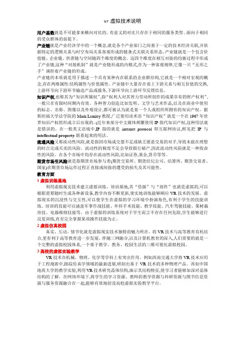 vr虚拟技术说明