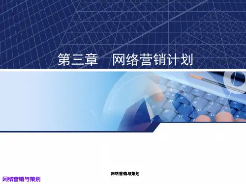第3章 网络营销计划
