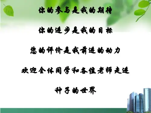 种子的结构课件
