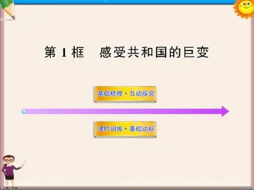 九年级政治《感受共和国巨变》课件 鲁教版