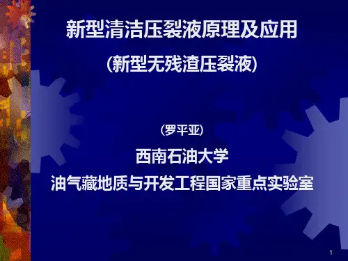 罗平亚--新型清洁压裂液原理及应用