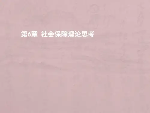 第6章社会保障理论思考