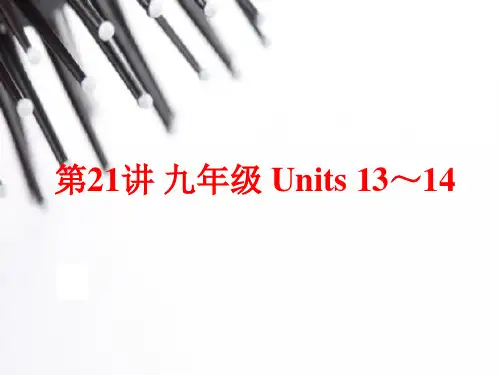 (人教版)中考英语总复习夯实基础：九年级 Units 13～14(77页)