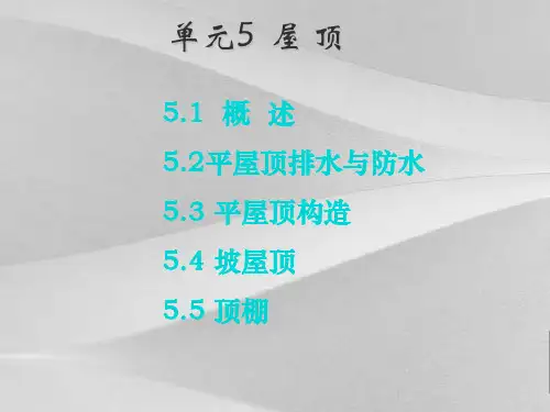 建筑结构屋顶概括