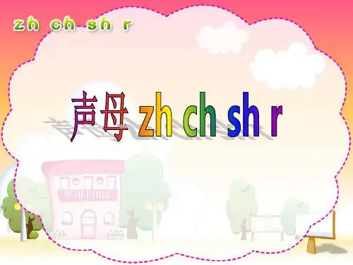 声母zh ch sh r