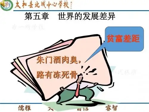 【湘教版】地理七年级上册课件 5.1发展中国家与发达国家