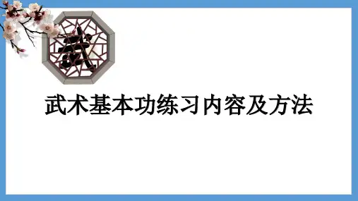 中小学武术基本功