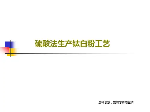 硫酸法生产钛白粉工艺27页PPT