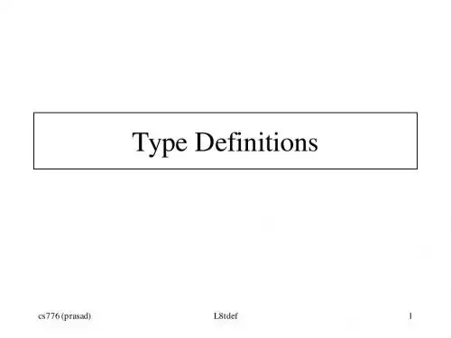 Type Definitions