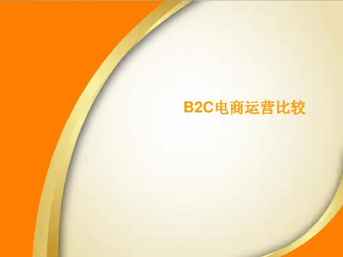 B2C电商平台运营对比