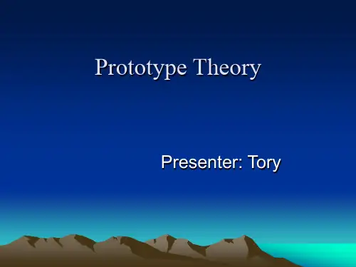 Prototype Theory