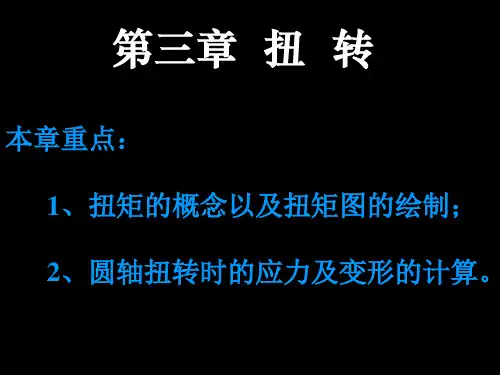 第三章 扭转(材料力学)PPT课件