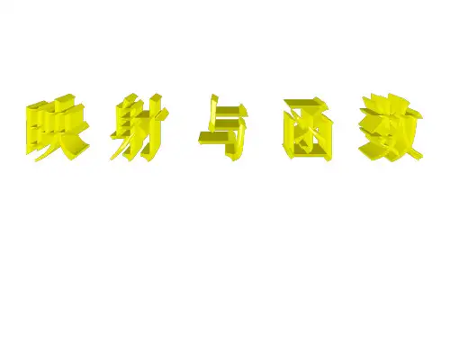 高一数学映射与函数