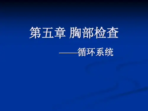 诊断-胸部检查