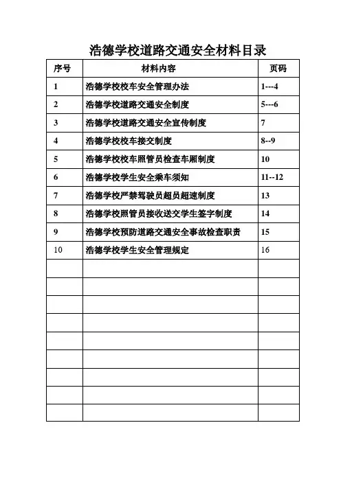 道路交通安全管理制度Doc1