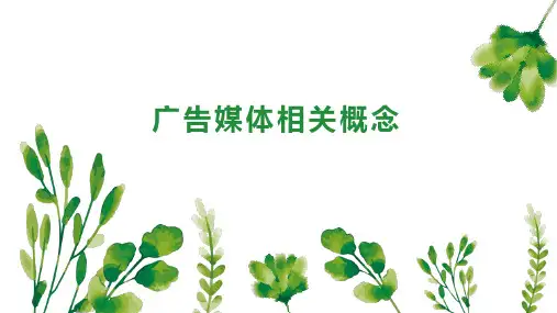 广告媒体相关概念