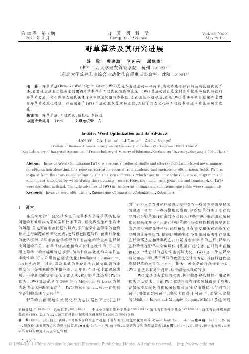 野草算法及其研究进展