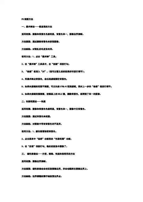 photoshop抠图方法